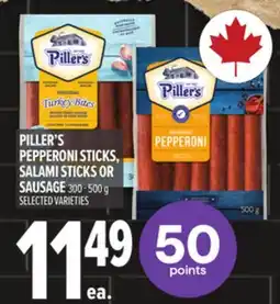 Metro PILLER'S PEPPERONI STICKS, SALAMI STICKS OR SAUSAGE offer