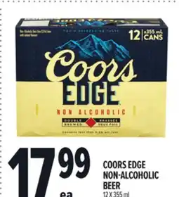 Metro COORS EDGE NON-ALCOHOLIC BEER offer