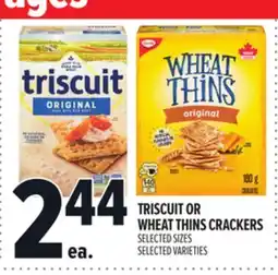 Metro TRISCUIT OR WHEAT THINS CRACKERS offer