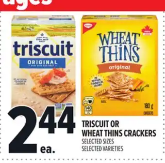Metro TRISCUIT OR WHEAT THINS CRACKERS offer