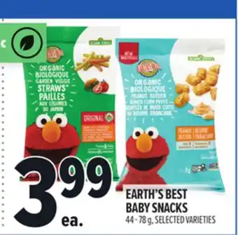 Metro EARTH'S BEST BABY SNACKS offer