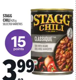 Metro STAGG CHILI offer