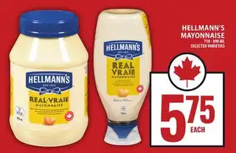 Food Basics HELLMANN'S MAYONNAISE offer