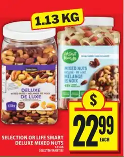 Food Basics SELECTION OR LIFE SMART DELUXE MIXED NUTS offer