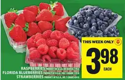 Food Basics RASPBERRIES OR FLORIDA BLUEBERRIES OR STRAWBERRIES offer