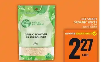 Food Basics LIFE SMART ORGANIC SPICES offer