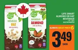 Food Basics LIFE SMART ALMOND OR OAT BEVERAGE offer
