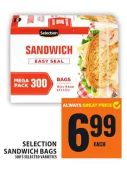 Food Basics SELECTION SANDWICH BAGS offer