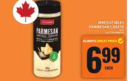 Food Basics IRRESISTIBLES PARMESAN CHEESE offer