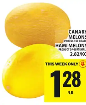 Food Basics CANARY MELONS OR HAMI MELONS offer
