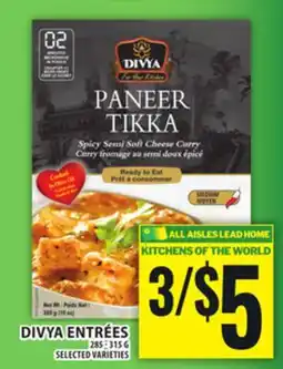 Food Basics DIVYA ENTRÉES offer