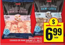 Food Basics IRRESISTIBLES COOKED OR RAW SHRIMP 71 - 90 CT offer