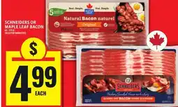 Food Basics SCHNEIDERS OR MAPLE LEAF BACON offer