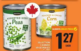 Food Basics SELECTION CANNED VEGETABLES offer