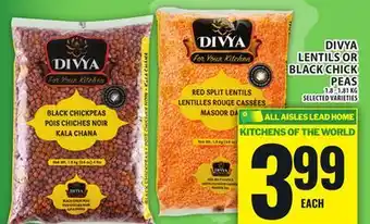 Food Basics DIVYA LENTILS OR BLACK CHICK PEAS offer
