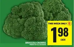 Food Basics BROCCOLI CROWNS offer