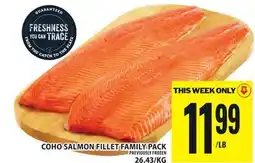 Food Basics COHO SALMON FILLET FAMILY PACK offer