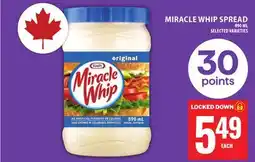 Food Basics MIRACLE WHIP SPREAD offer