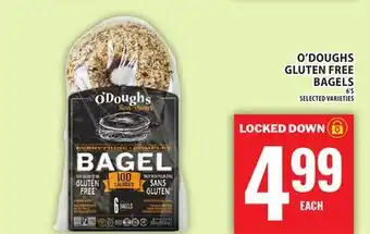 Food Basics O'DOUGHS GLUTEN FREE BAGELS offer