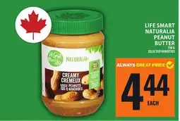 Food Basics LIFE SMART NATURALIA PEANUT BUTTER offer