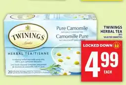 Food Basics TWININGS HERBAL TEA offer