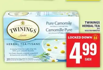 Food Basics TWININGS HERBAL TEA offer