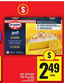 Food Basics DR. OETKER PIE FILLING offer