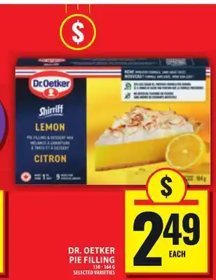 Food Basics DR. OETKER PIE FILLING offer