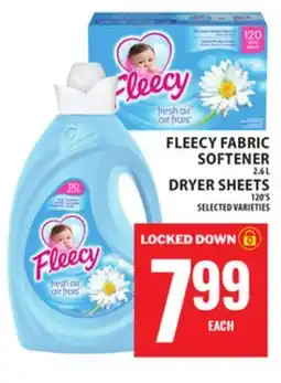 Food Basics FLEECY FABRIC SOFTENER OR DRYER SHEETS offer