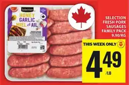 Food Basics SELECTION FRESH PORK SAUSAGES FAMILY PACK offer