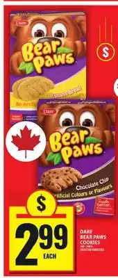 Food Basics DARE BEAR PAWS COOKIES offer
