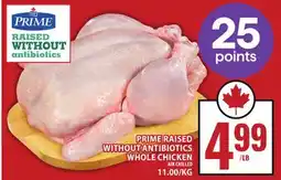 Food Basics PRIME RAISED WITHOUT ANTIBIOTICS WHOLE CHICKEN offer