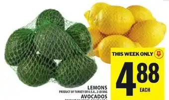 Food Basics LEMONS OR AVOCADOS offer
