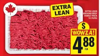 Food Basics EXTRA LEAN GROUND BEEF FAMILY PACK offer