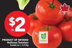 Foodland Hothouse Tomatoes offer