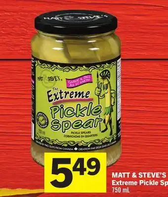 Foodland MATT & STEVE'S Extreme Pickle Spears offer