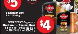 Foodland DEMPSTER'S Signature Hamburger or Sausage Buns offer