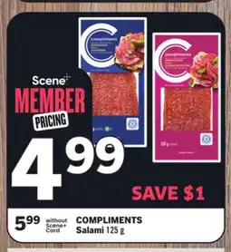 Foodland COMPLIMENTS Salami offer