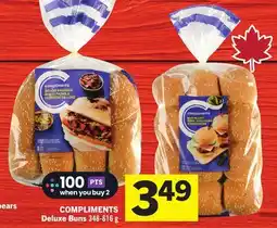 Foodland COMPLIMENTS Deluxe Buns offer