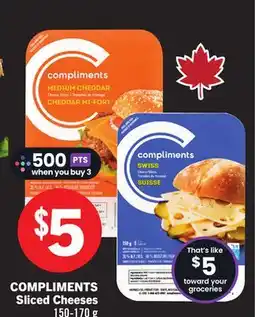 Foodland COMPLIMENTS Sliced Cheeses offer