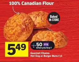 Foodland Gourmet Cheese Hot Dog or Burger Buns offer