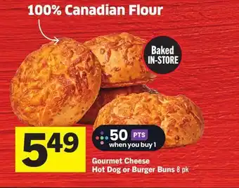 Foodland Gourmet Cheese Hot Dog or Burger Buns offer