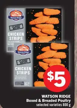 Foodland WATSON RIDGE Boxed & Breaded Poultry offer