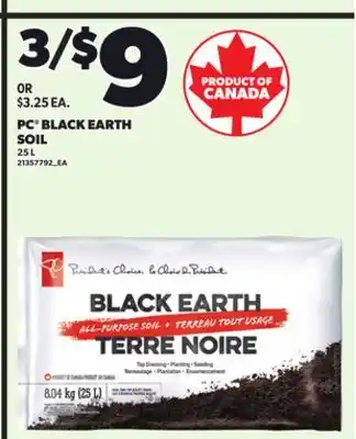 Loblaws PC BLACK EARTH, 25L offer