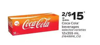 Loblaws COCA-COLA BEVERAGES 12X355ML offer