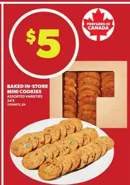 Loblaws BAKED IN-STORE MINI COOKIES, 24'S offer