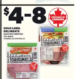 Loblaws GOLD LABEL DELI MEATS, 175-400G offer