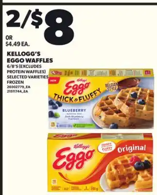 Loblaws KELLOGG'S EGGO WAFFLES, 6/8'S offer