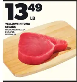Loblaws YELLOWFIN TUNA STEAKS offer