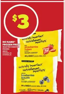 Loblaws NO NAME FROZEN FRUIT, 400G offer